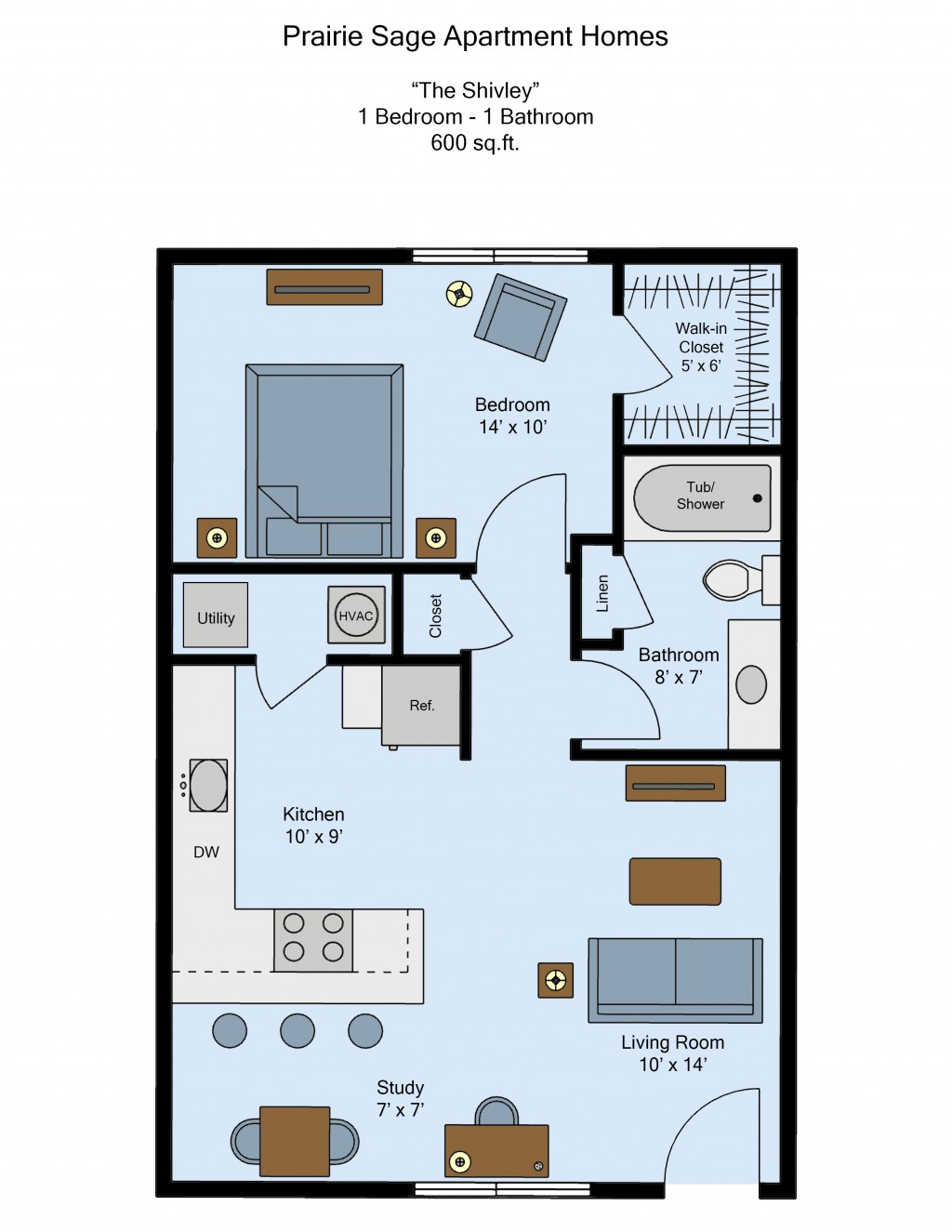 Prairie Sage Apartment Homes - 1 Bed